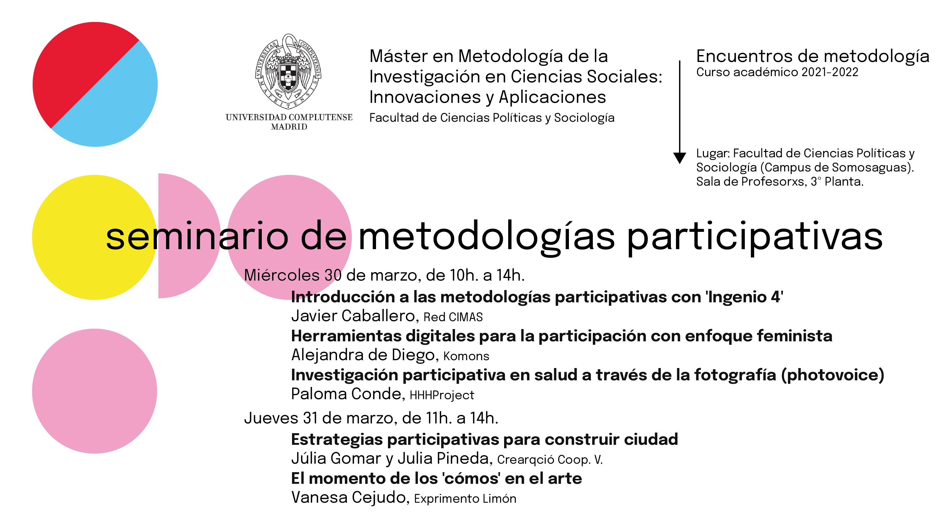 Seminario de metodologías participativas.  - 1